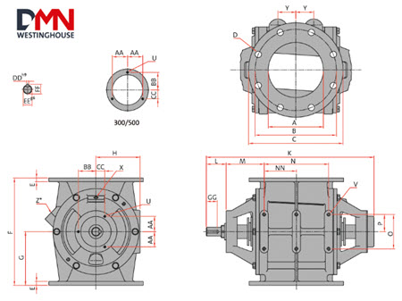 Rotary valve DMN Westinghouse