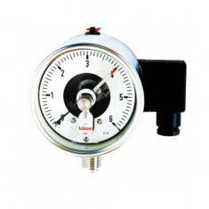 BE4 Labom | Đồng hồ áp suất 3 kim tiếp điểm điện cho thực phẩm